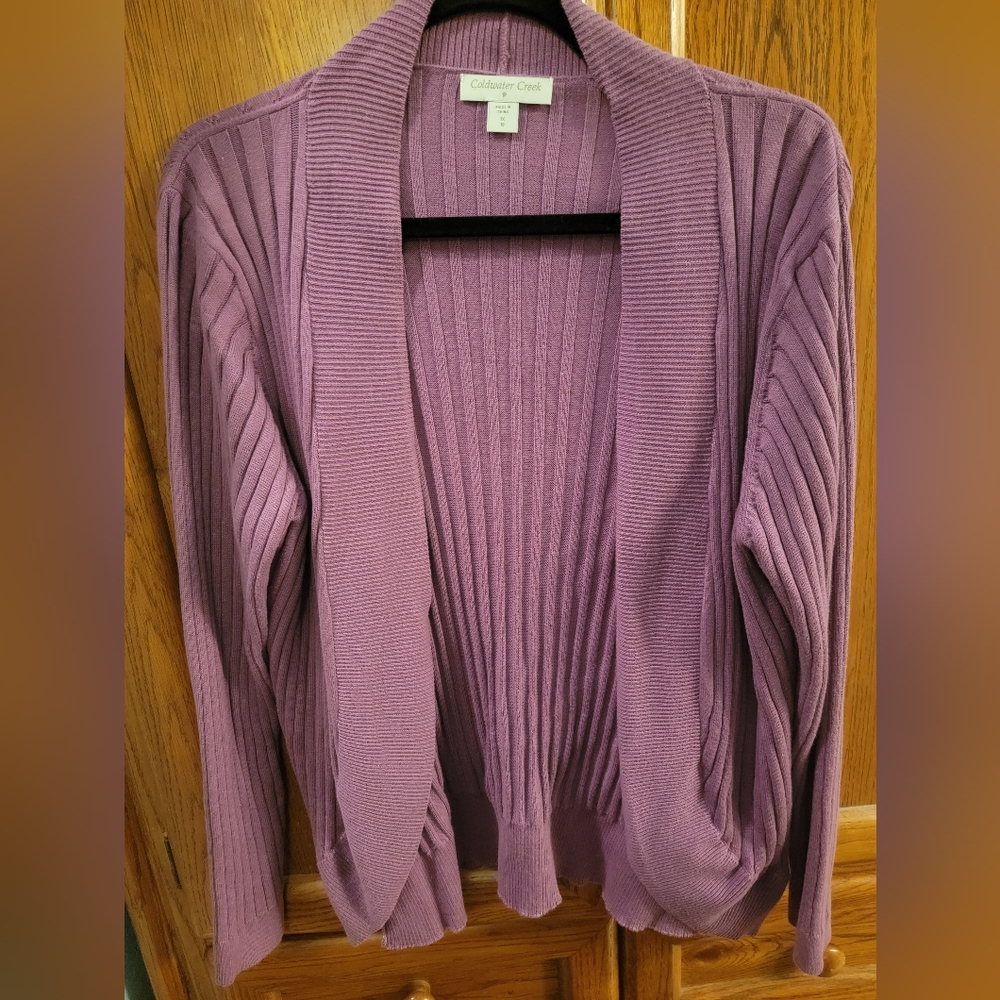 Coldwater Creek Women's Lavender Cardigan